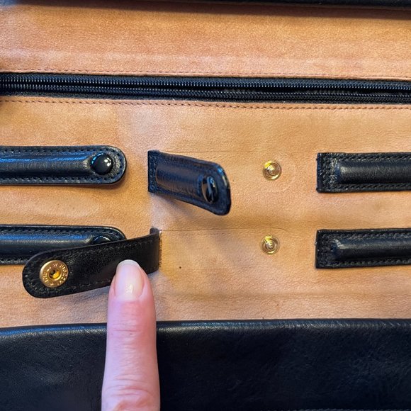 GIGLIODORO Black Genuine Calf Leather Tri-Fold Wallet, made in Italy - Picture 7 of 12